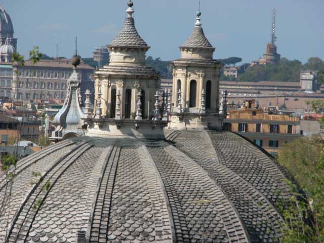 Cupole di Roma: 39 - Chiese di Santa Maria dei Miracoli e Santa Maria di Montesanto