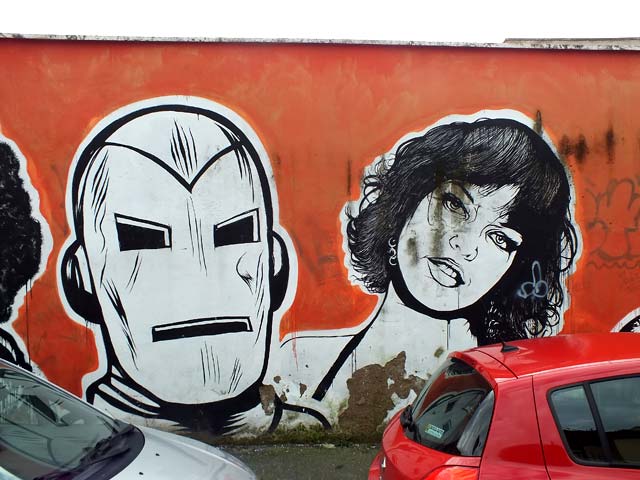 Graffiti  zona Ostiense: 36 - Jb Rock