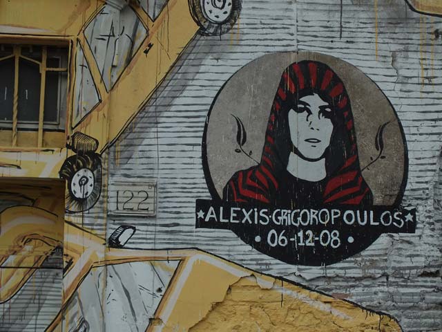 Graffiti  zona Ostiense: 14 - Blu (Italia)