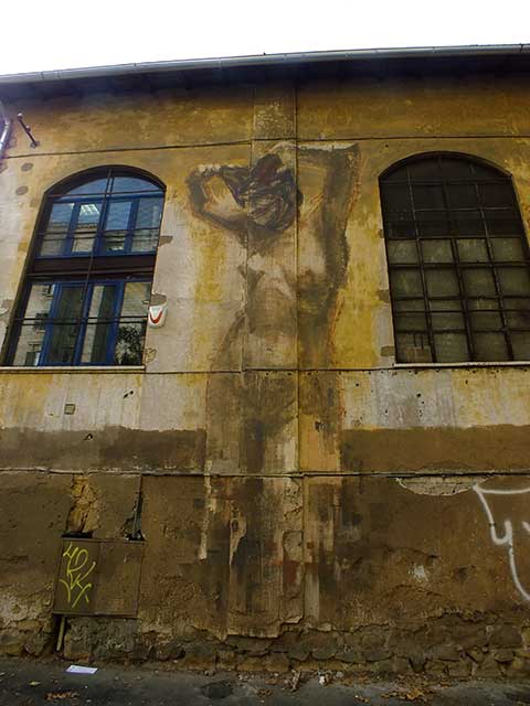 Graffiti  zona Ostiense: 16 - Borondo (Spagna)
