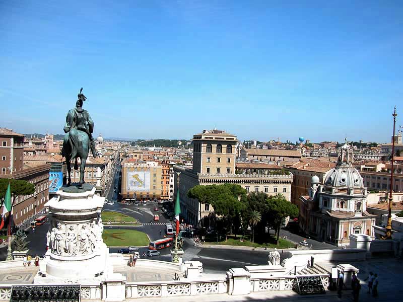 Panorami di Roma: 39 - Panorama dal Vittoriano