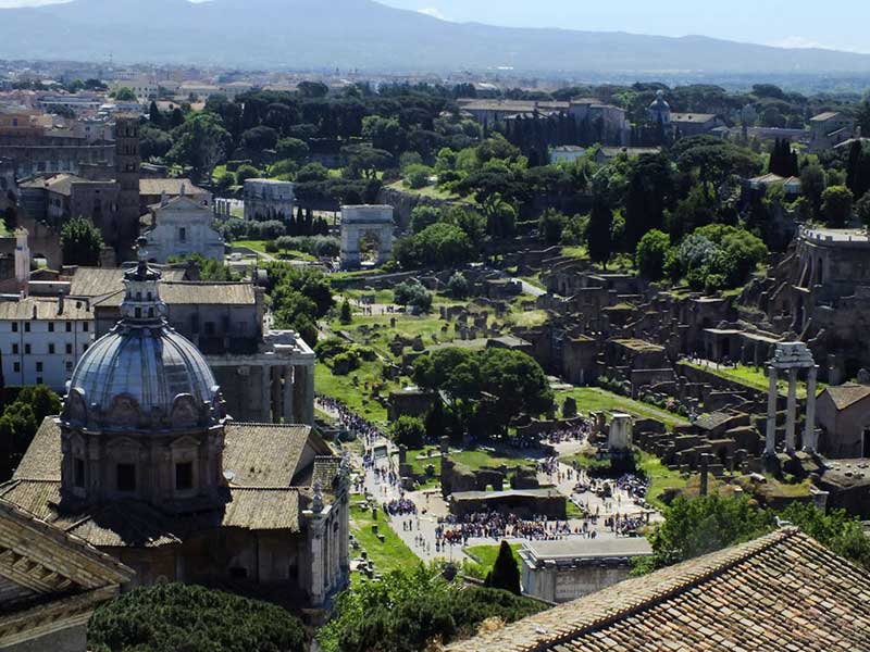 Panorami di Roma: 36 - Panorama dal Vittoriano