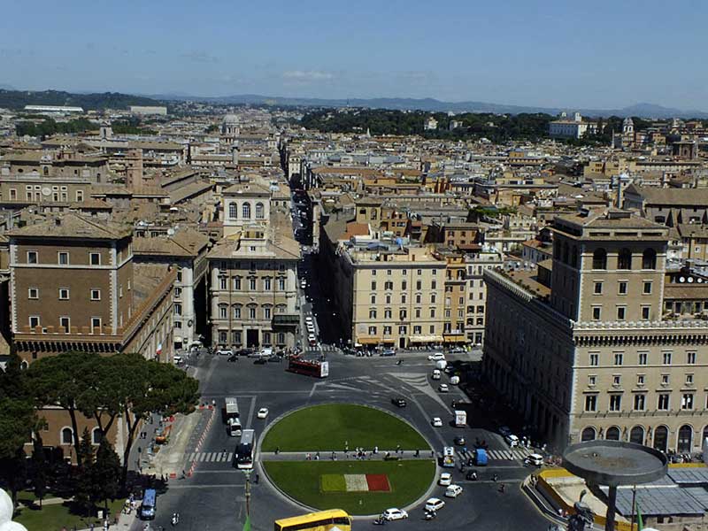 Panorami di Roma: 33 - Panorama dal Vittoriano