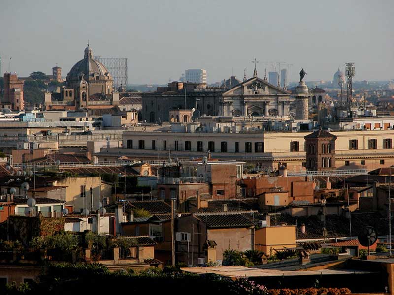 Panorami di Roma: 47 - Panorama dal Villa Medici