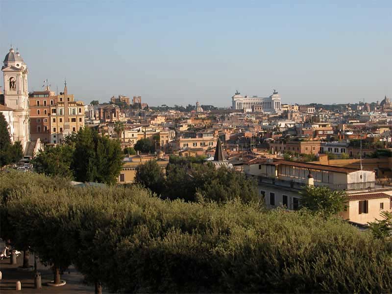 Panorami di Roma: 46 - Panorama dal Villa Medici