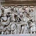 Arco di Costantino a Roma: Rilievi dell'età di Marco Aurelio