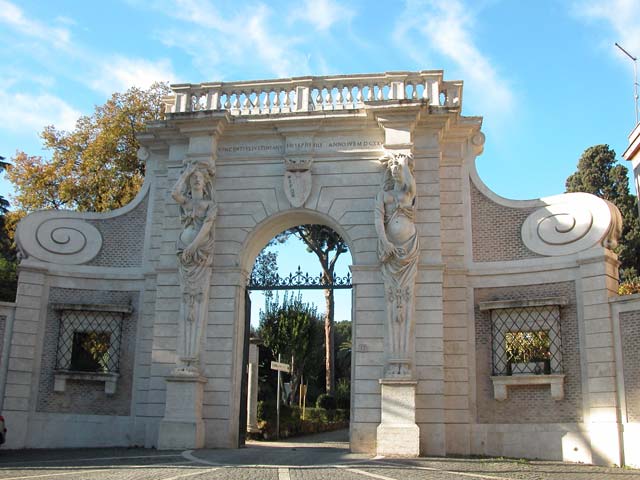 L'ingresso di Villa Celimontana