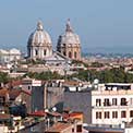 Panorama dall'Aventino: Cupole di Roma