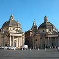 Bernini: Piazza del Popolo: Chiesa di Santa Maria di Montesanto, Chiesa del Santissimo Nome di Maria
