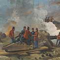 1849 Fuoco di artiglieria delle batterie romane
