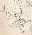 Piano d'attacco francese ai bastioni delle mura aureliane nei pressi di Porta San Pancrazio