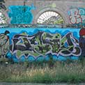Graffiti all'ex Mattatoio di Roma