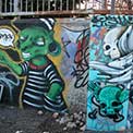 Graffiti a Via Ostiense a Roma