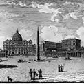 Stampa antica della Basilica di San Pietro in Vaticano