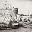 Stampa antica Castel Sant'Angelo di Roma