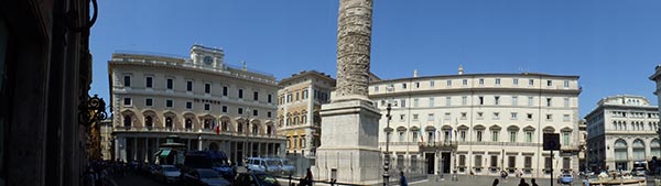 La Colonna di Marco Aurelio a Piazza Colonna