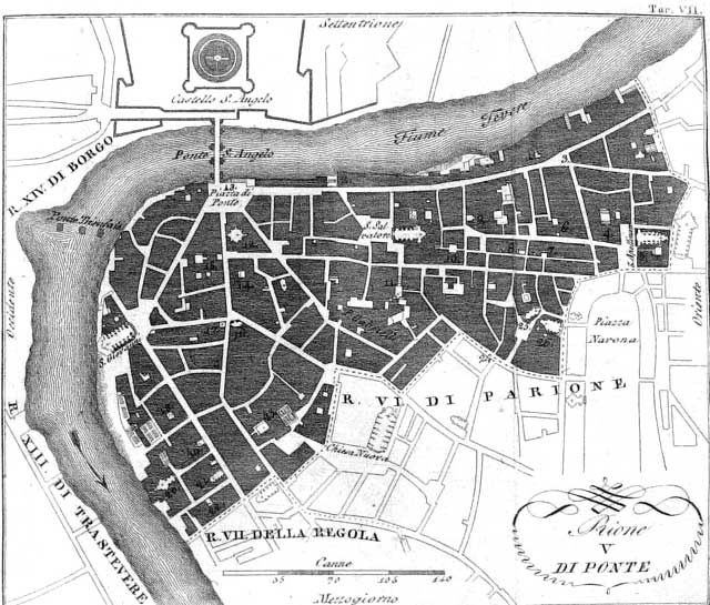 Mappa del Rione Ponte
